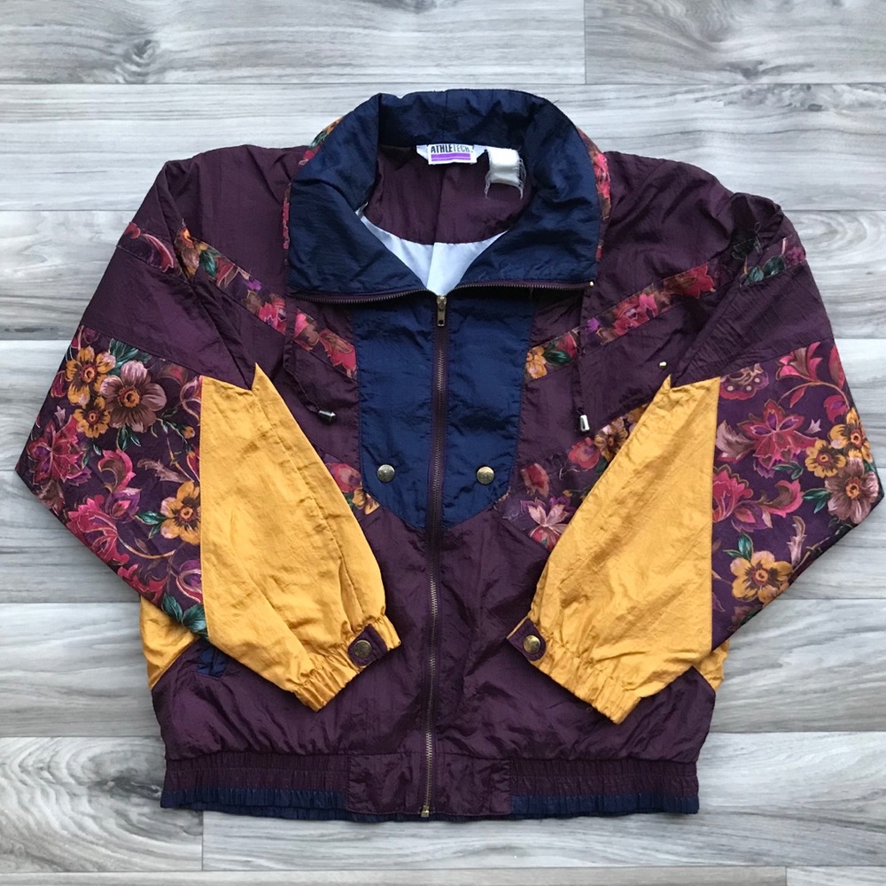 Vintage 80’s Athletech Colorful Oversized Jacket